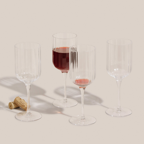 Stria Red Wine Glass - Rouge | Glassware