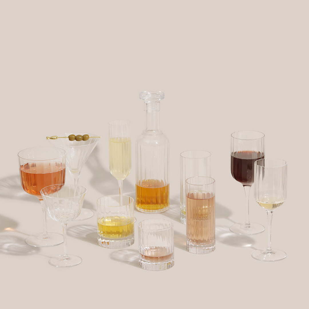 Stria Gin Tumblers Glass | Glassware