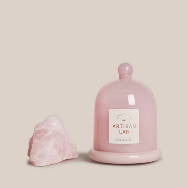 Rose Quartz Candle | Fragrance Crystal Candles