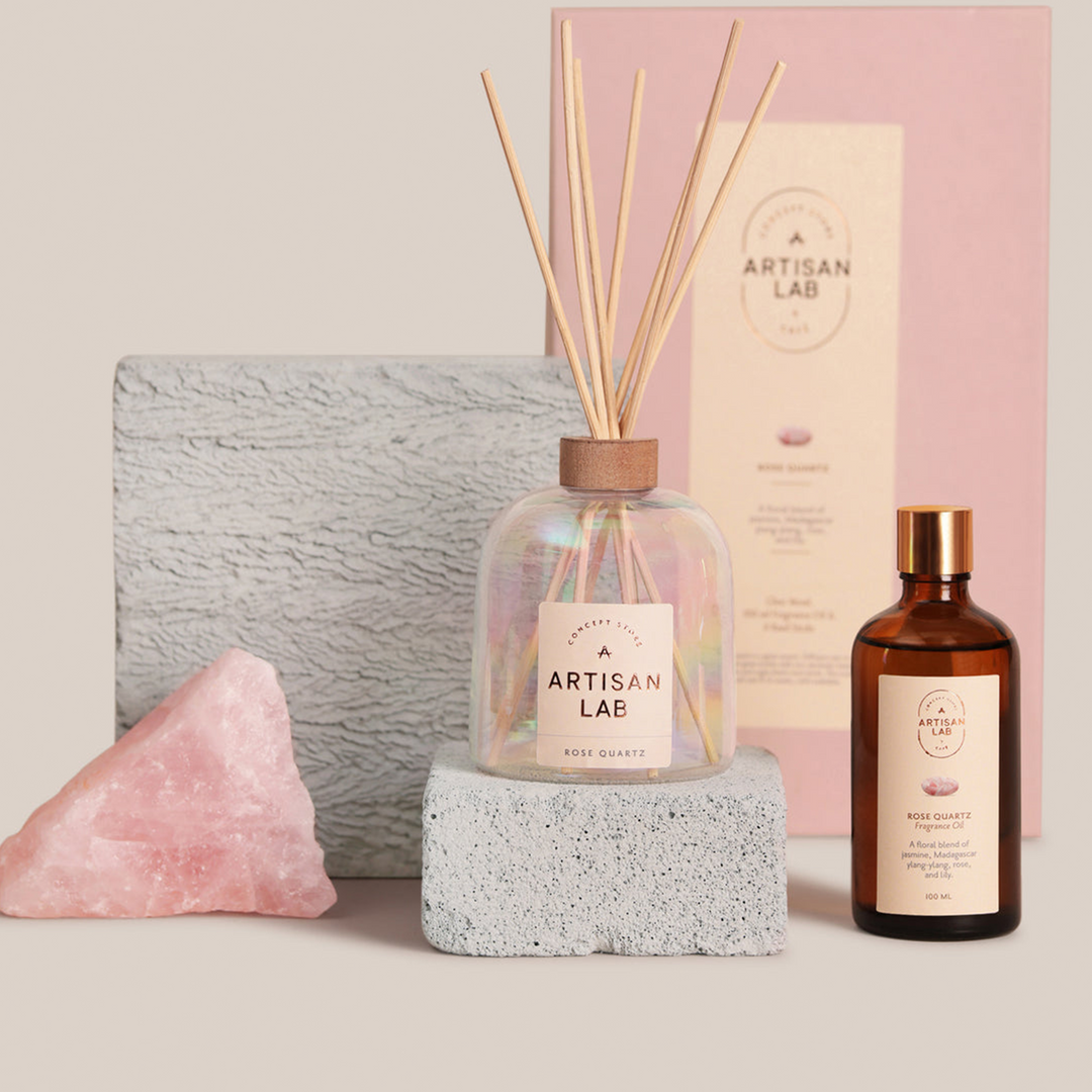 Rose Quartz Diffuser Set | Home Fragrances