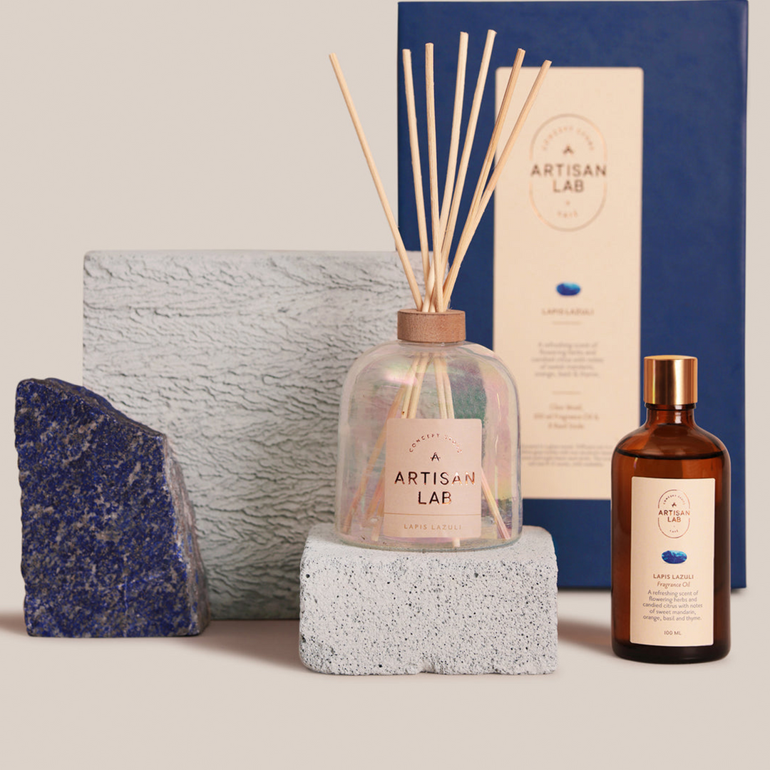 Lapis Lazuli Diffuser Set | Home Fragrance
