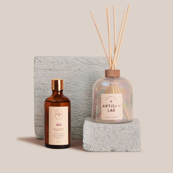 Rose Quartz Diffuser Set | Home Fragrances