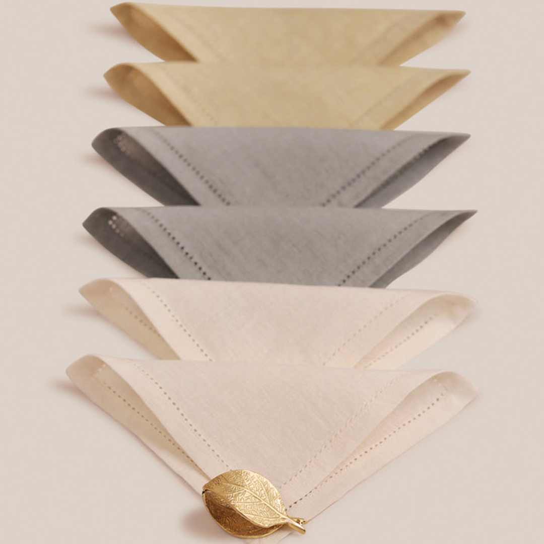 Beige Lino Cocktail Napkin | Table Linen