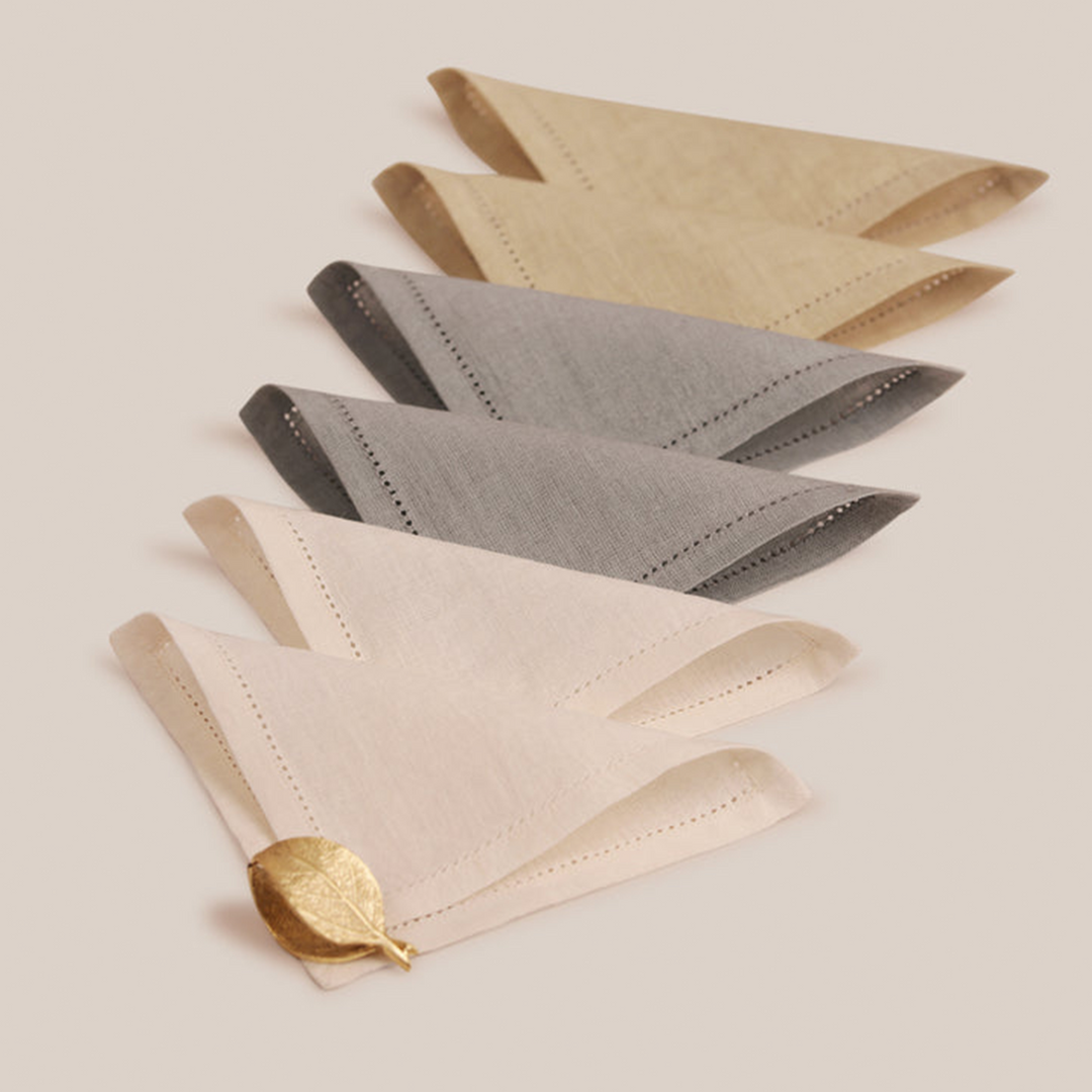 Beige Lino Cocktail Napkin | Table Linen