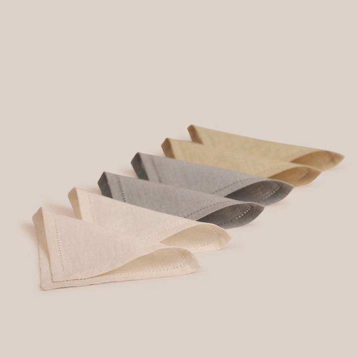 Beige Lino Cocktail Napkin | Table Linen