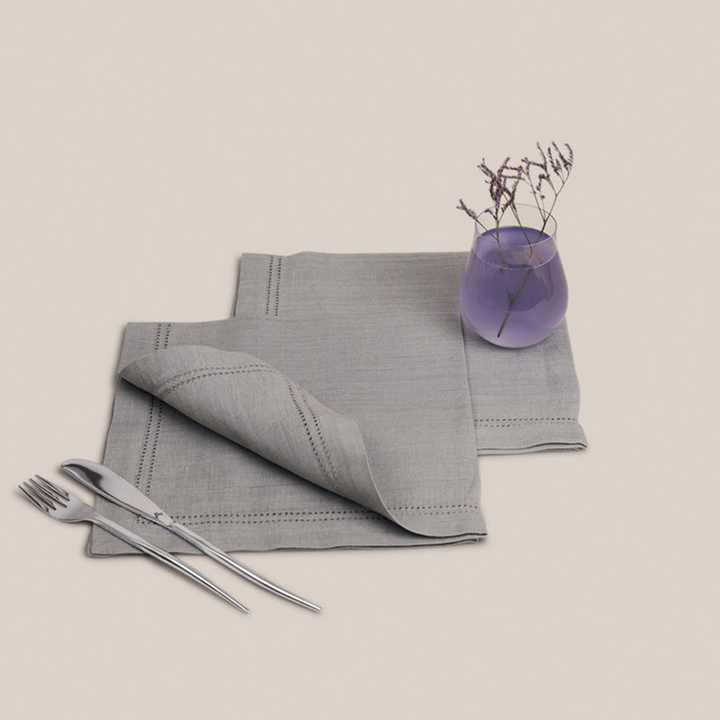 Grey Lino Dinner Napkin | Table Linen