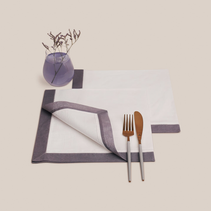 Grey Organdi Dinner Napkin | Table Linen