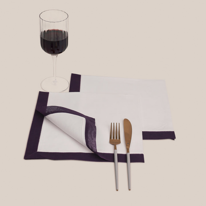 Purple Organdi Dinner Napkin | Table Linen