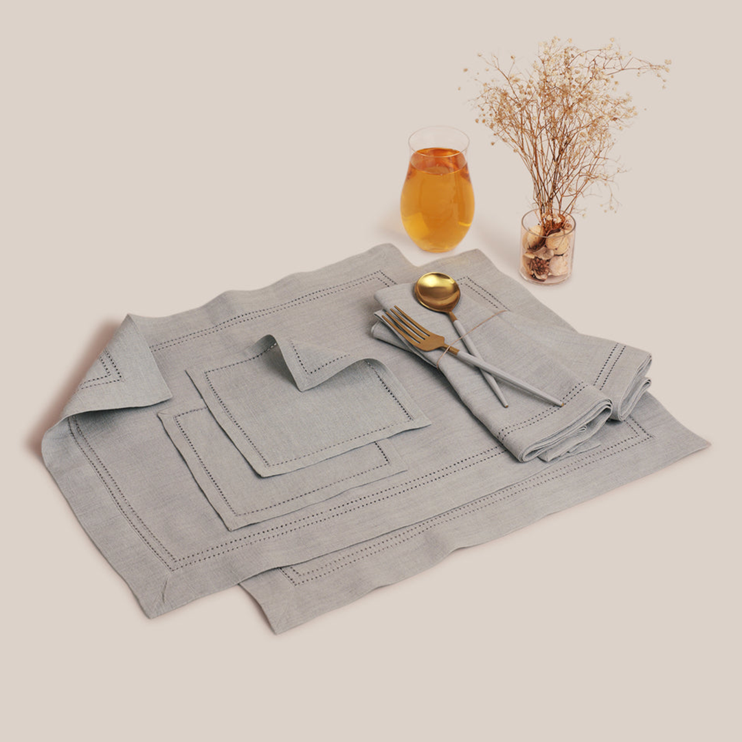 Grey Lino Placemat | Table Linen