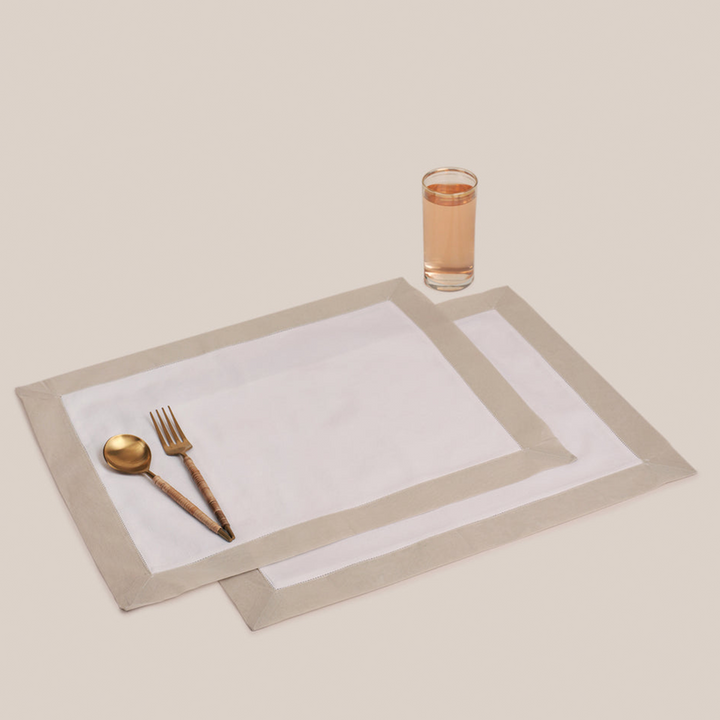 Sand Organdi Placemat | Table Linen