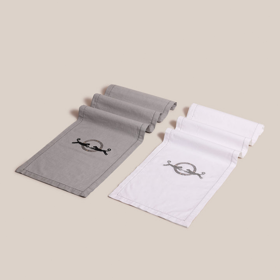 Grey Africana Table Runner | Table Linen