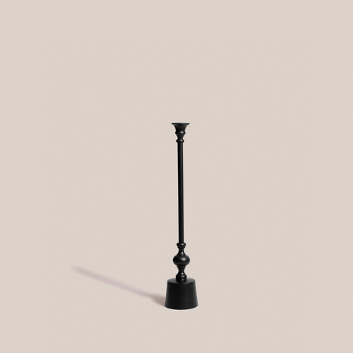 Dawn Taper Candle Holder - Black