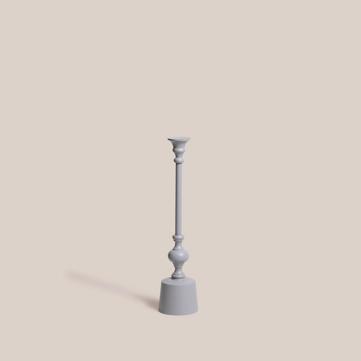 Dawn Taper Candle Holder - Grey