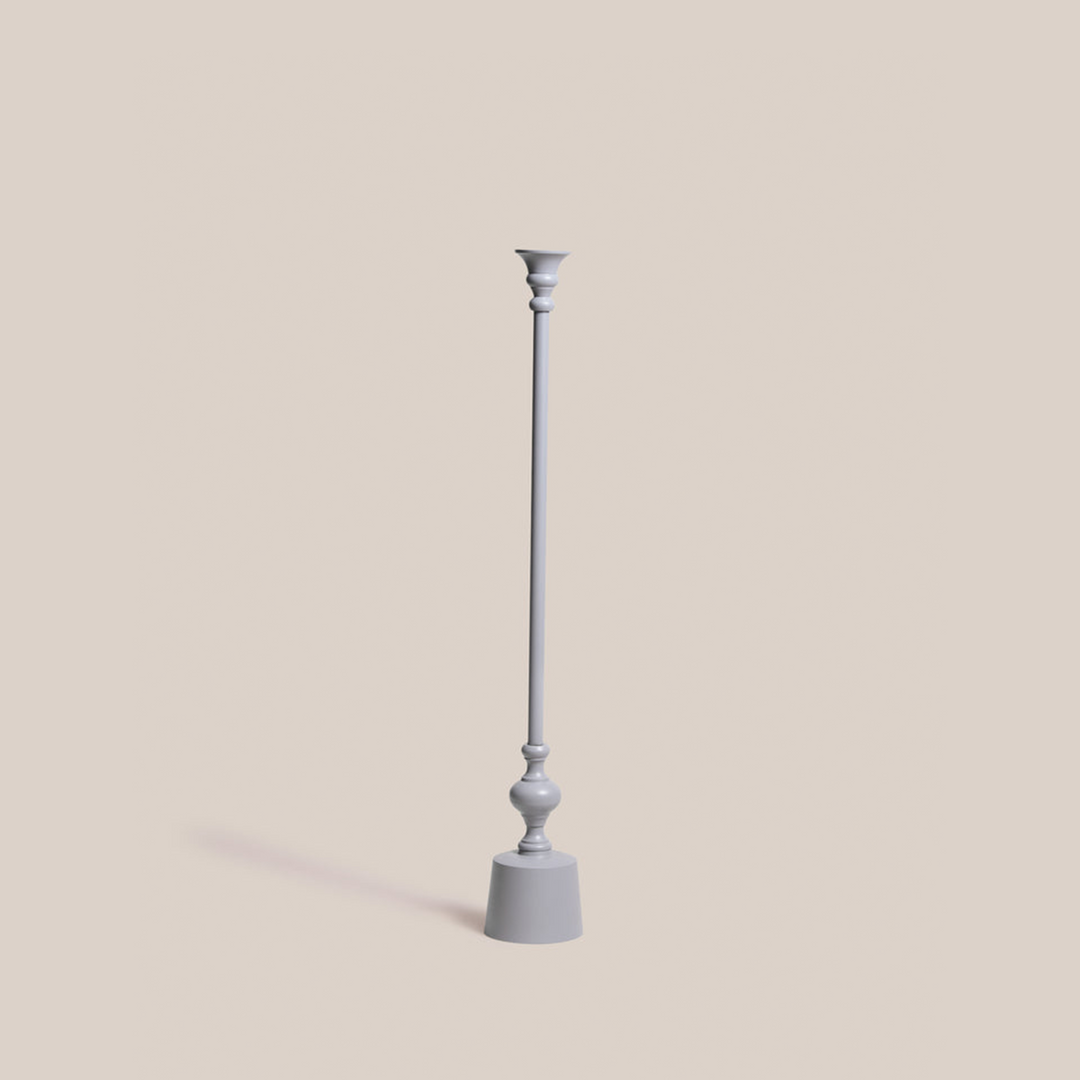 Dawn Taper Candle Holder - Grey