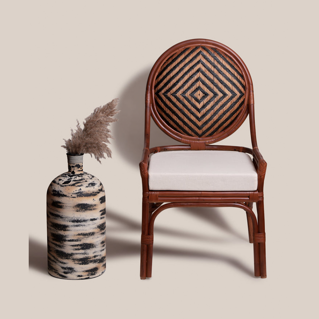Africana Rattan & Wood Chair | Furniture
