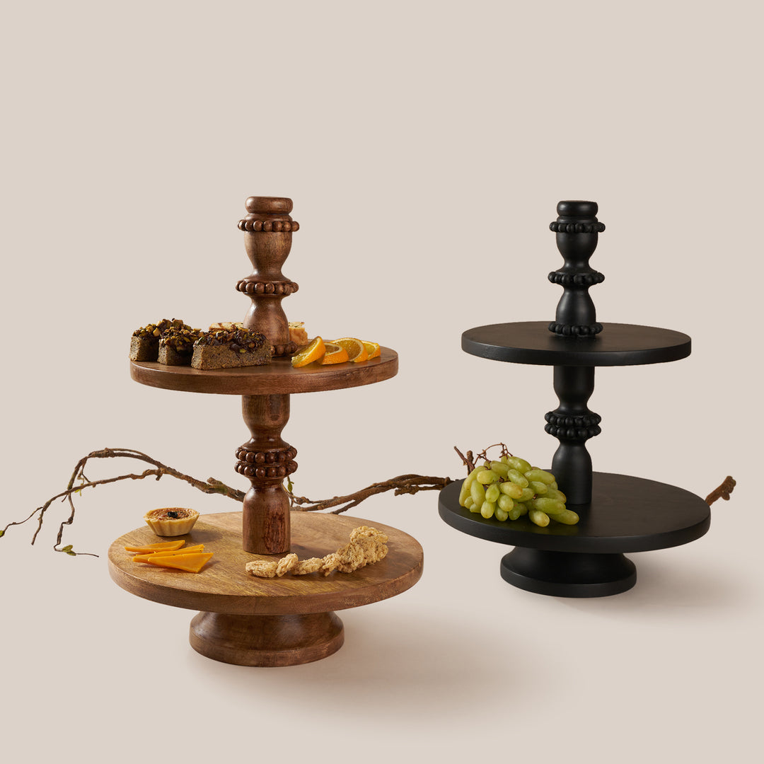 Perola Dessert Stand - Black