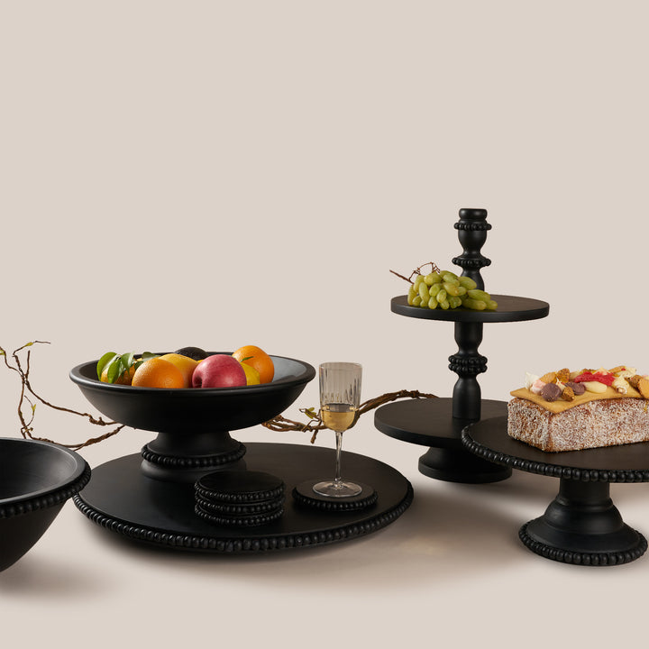 Perola Dessert Stand - Black