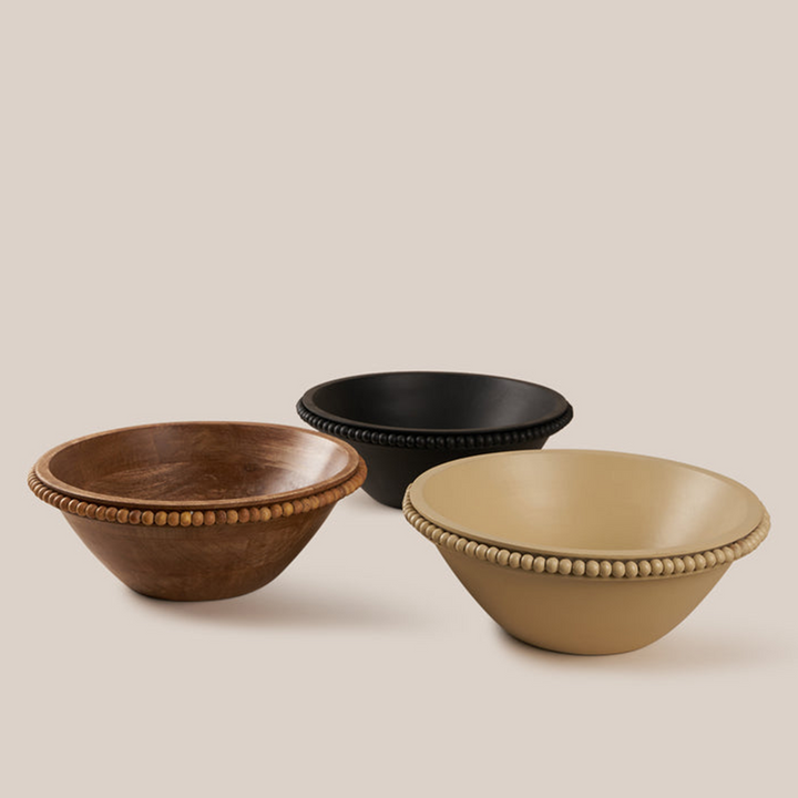 Perola Wooden Bowl- Natural | 32*11.5 CM | Tableware