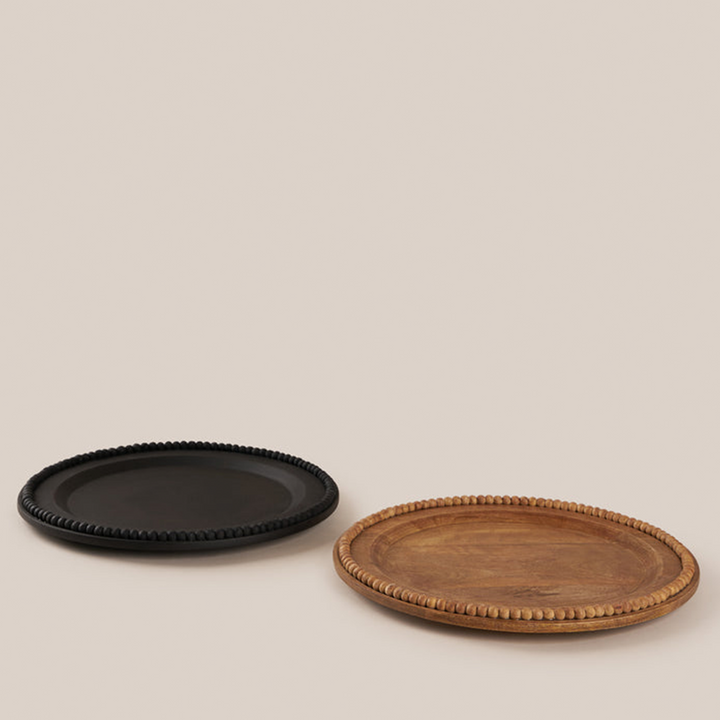 Perola Charger Plate- Black