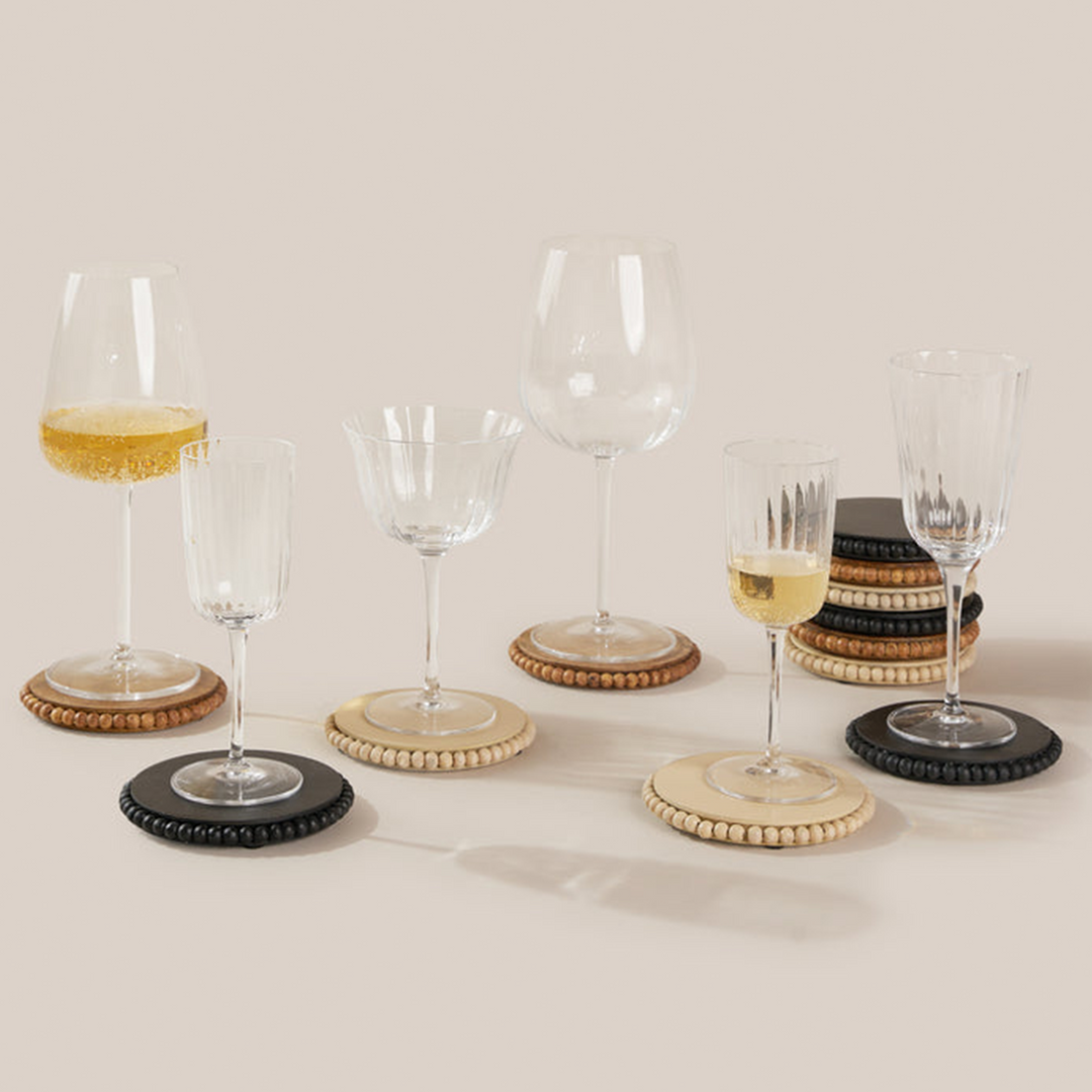 Perola Coasters-Beige - Set of 4