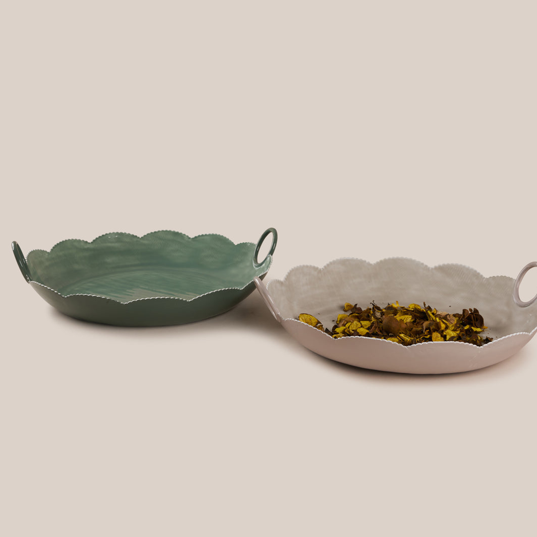 Flower Platter - Grey | Tableware