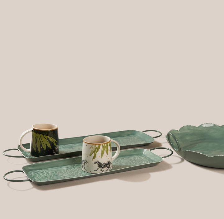 Flower Platter - Green | Tableware