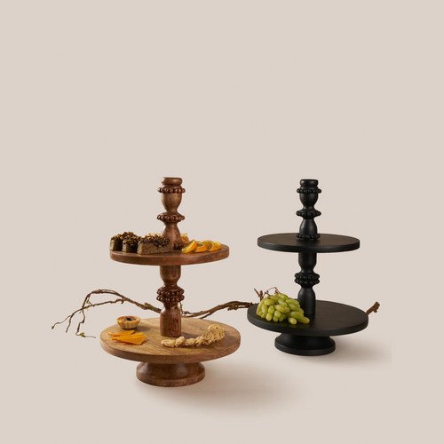 Natural Perola Dessert Stand | Tableware