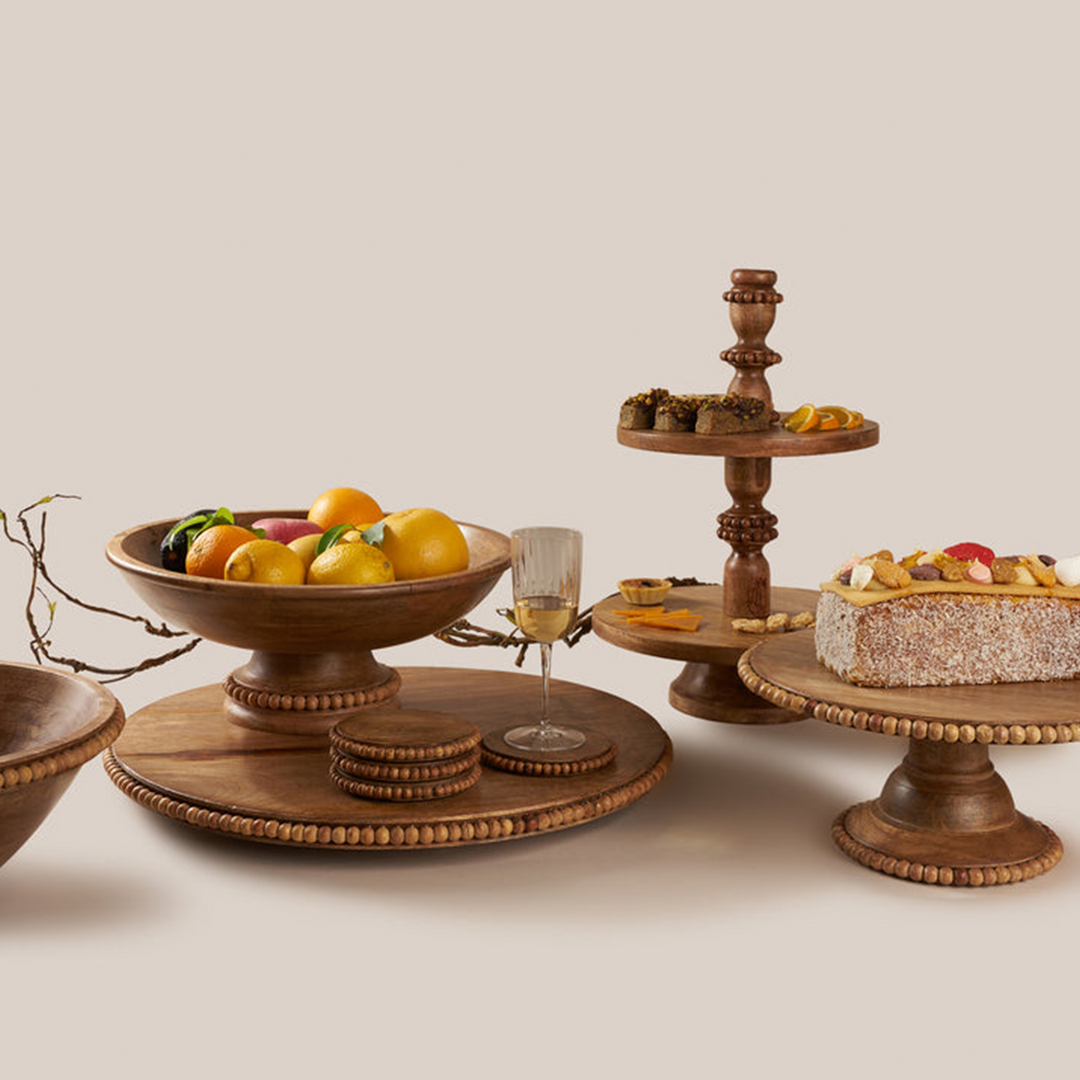 Natural Perola Dessert Stand | Tableware