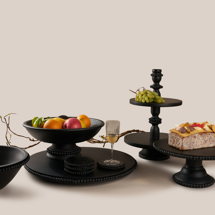 Perola Cake Stand- Black