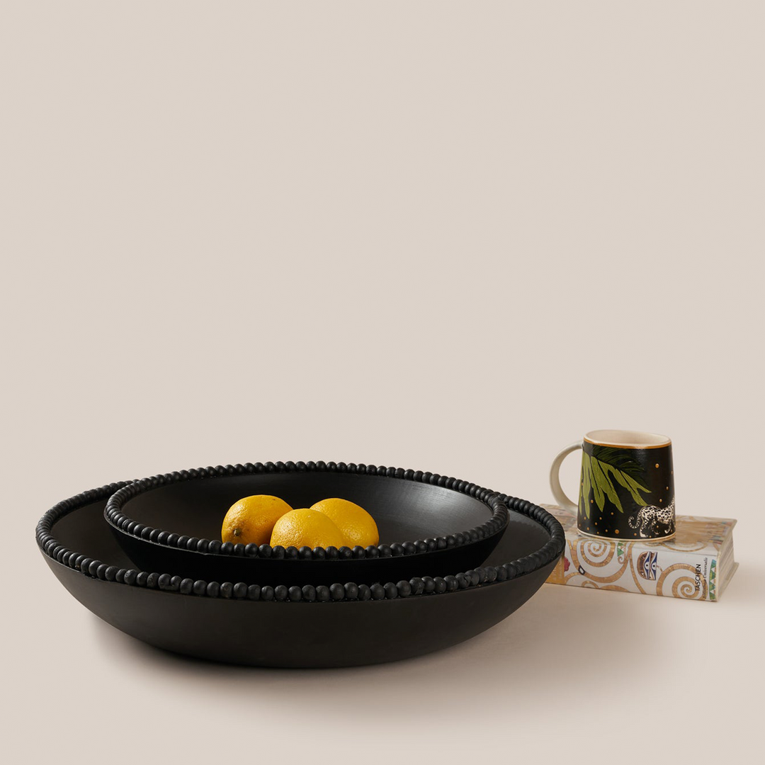 Perola Decor Bowl- Black