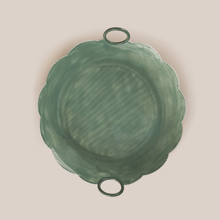 Flower Platter - Green | Tableware