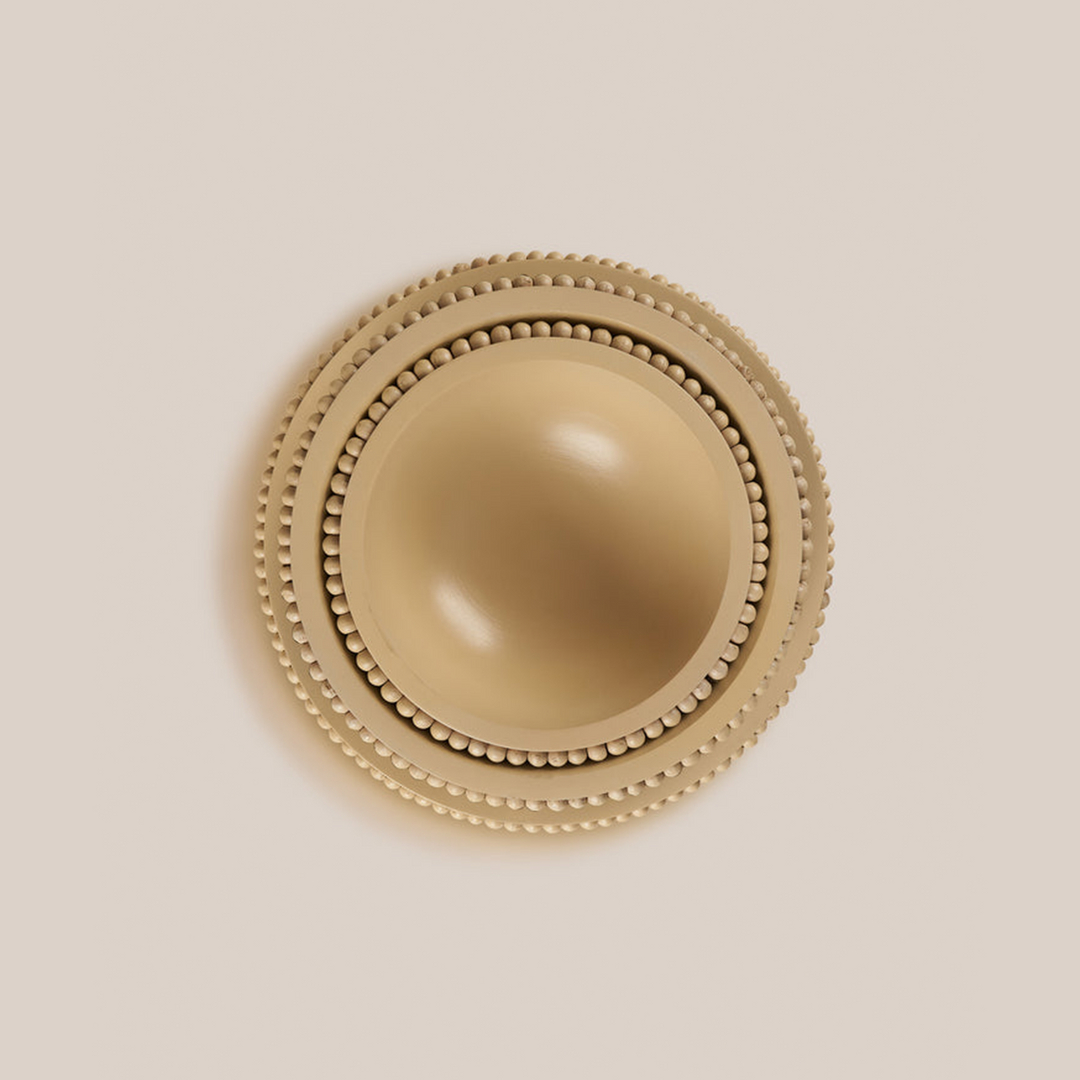 Perola Wooden Bowl- Beige