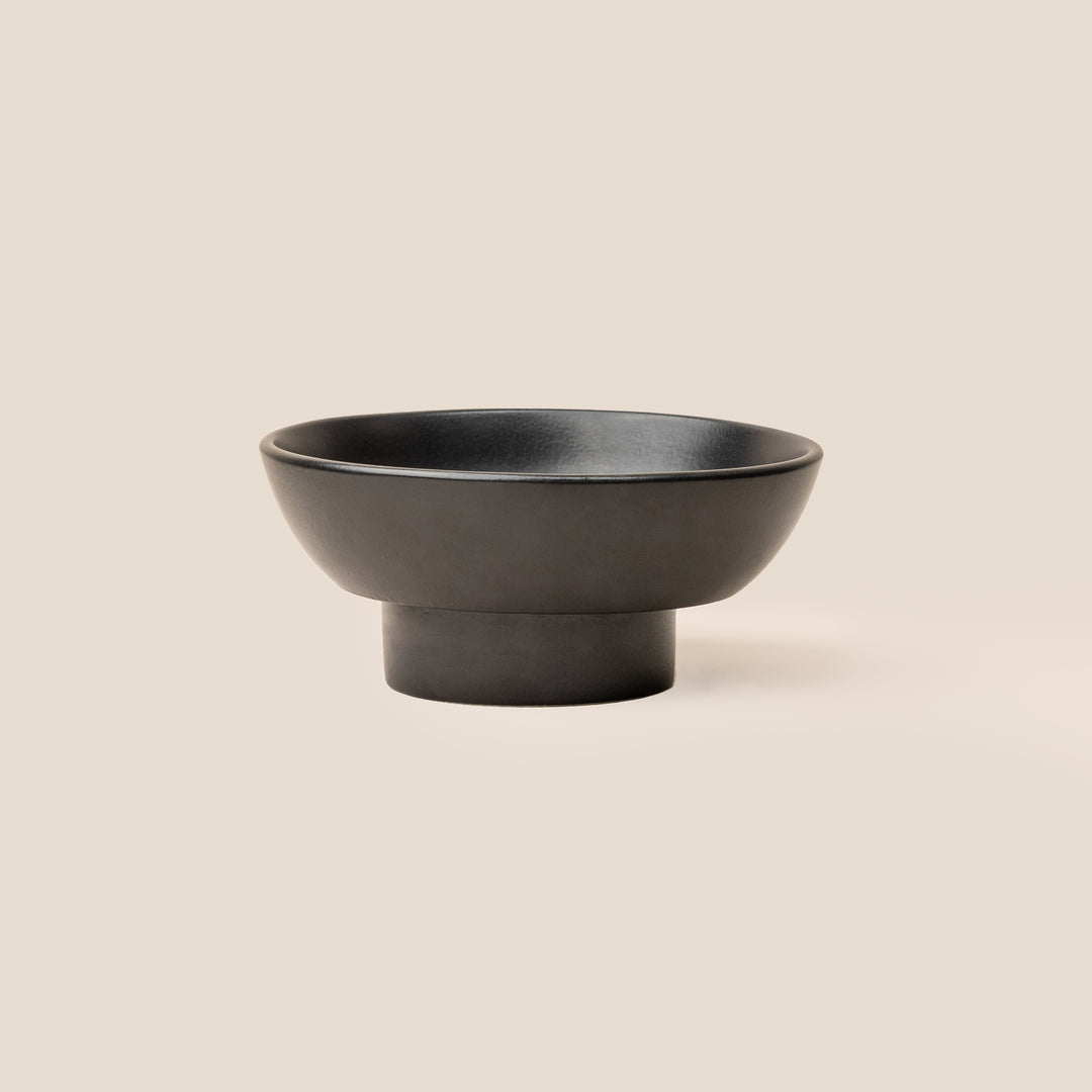 Black Gaia Pedestal Bowl - M