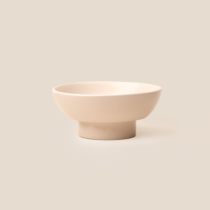 Ivory Gaia Pedestal Bowl - L