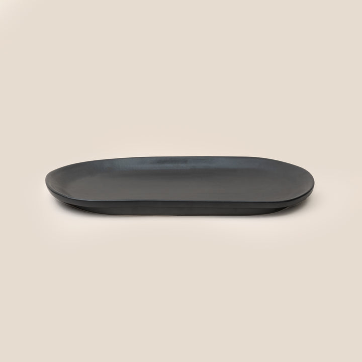 Black Gaia Oblong Tray | Tableware