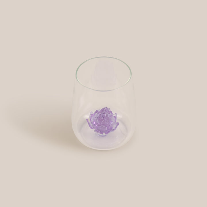 Artichoke Glass Tumbler(Purple) | Glassware