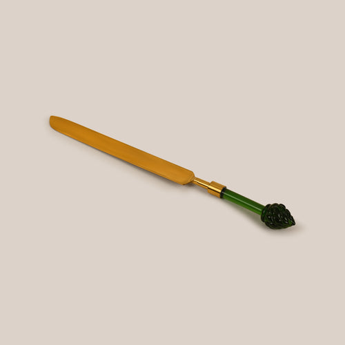 Artichoke Cake Knife (Green) | Tableware