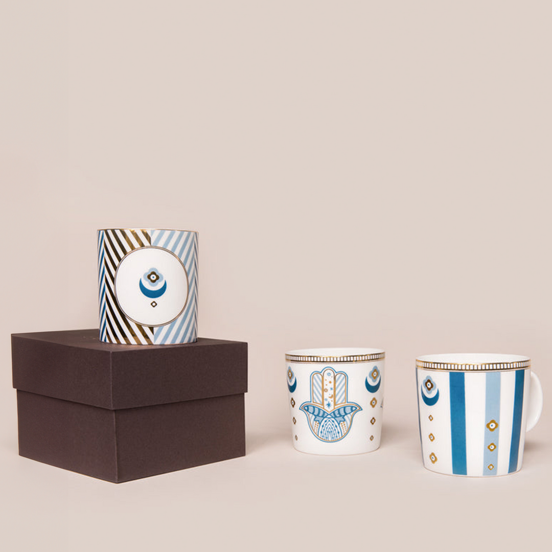 Fatima Stripe Mug (Set of 2)