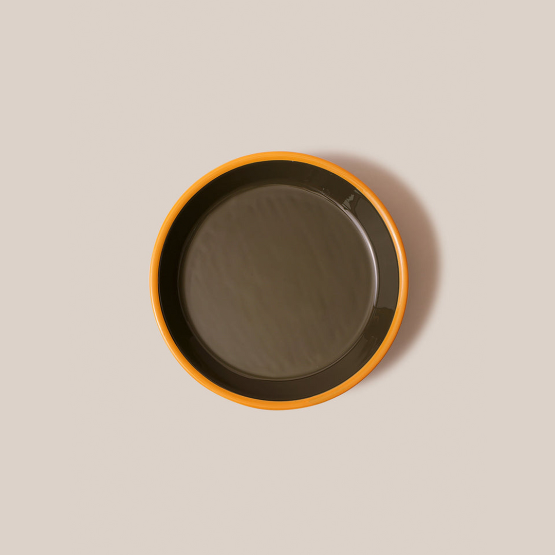 Amari Pedestal Platter Olive Green - S | Tableware
