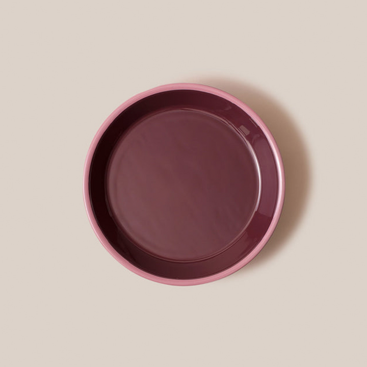 Amari Pedestal Platter Burgundy - S | Tableware