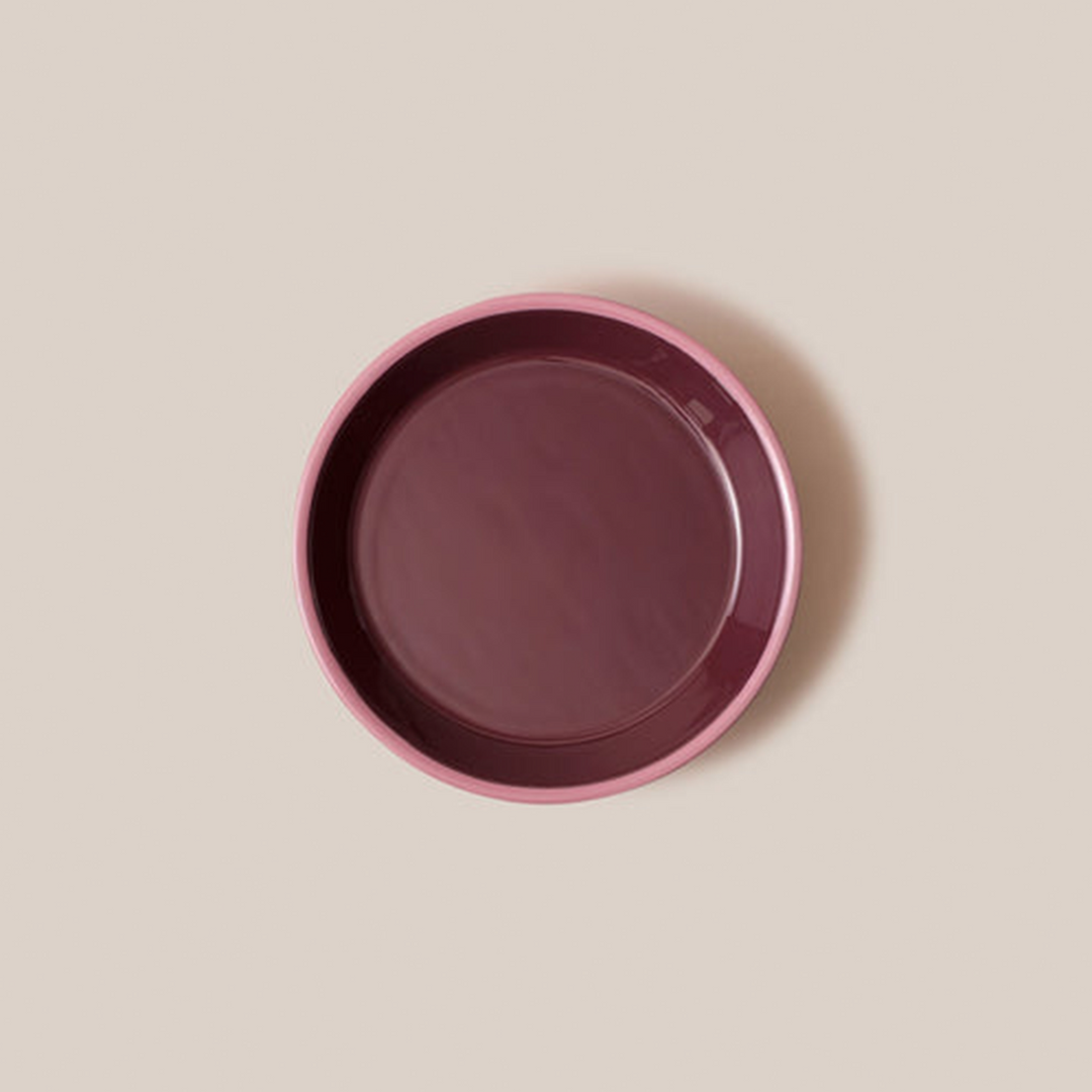 Amari Pedestal Platter Burgundy - S | Tableware