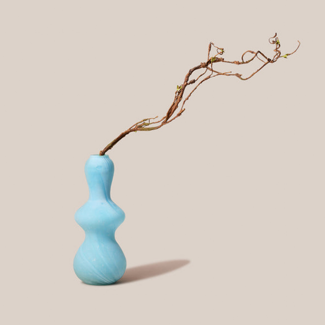 Wave Tall Vase - Blue | Decor Accents