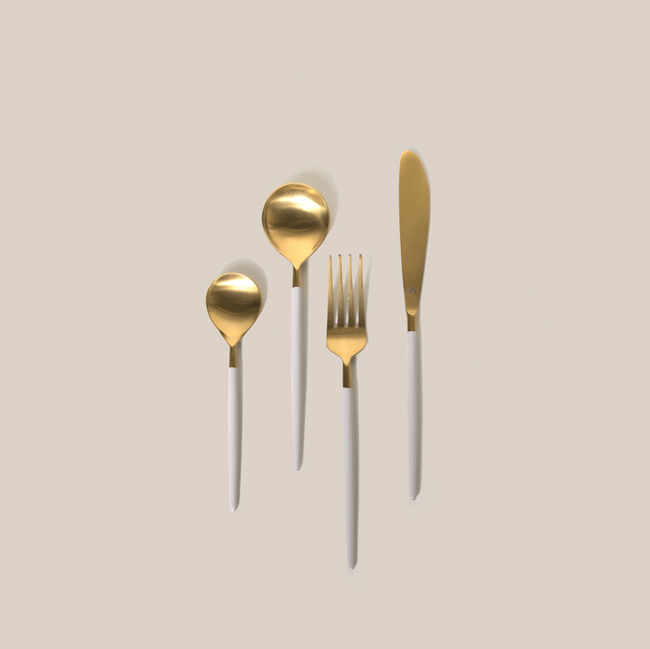 Grey Grazia Flatware With Enamel | Tableware