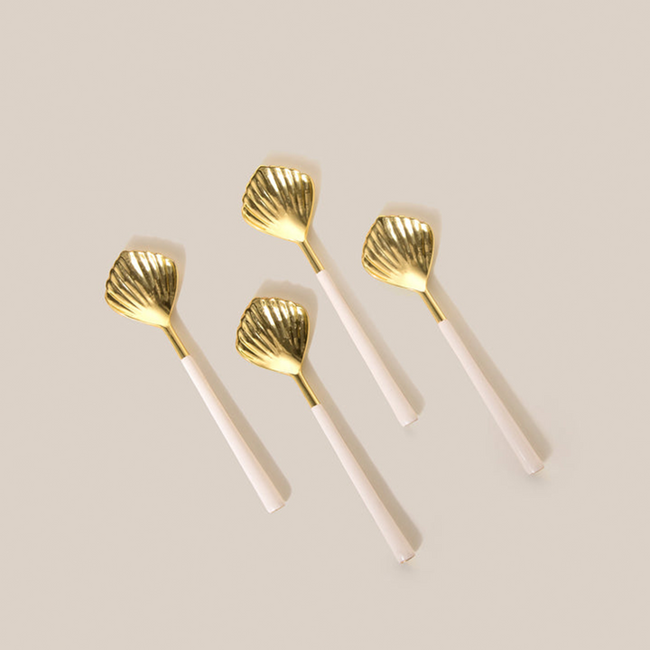 White Concha Spoons | Tableware