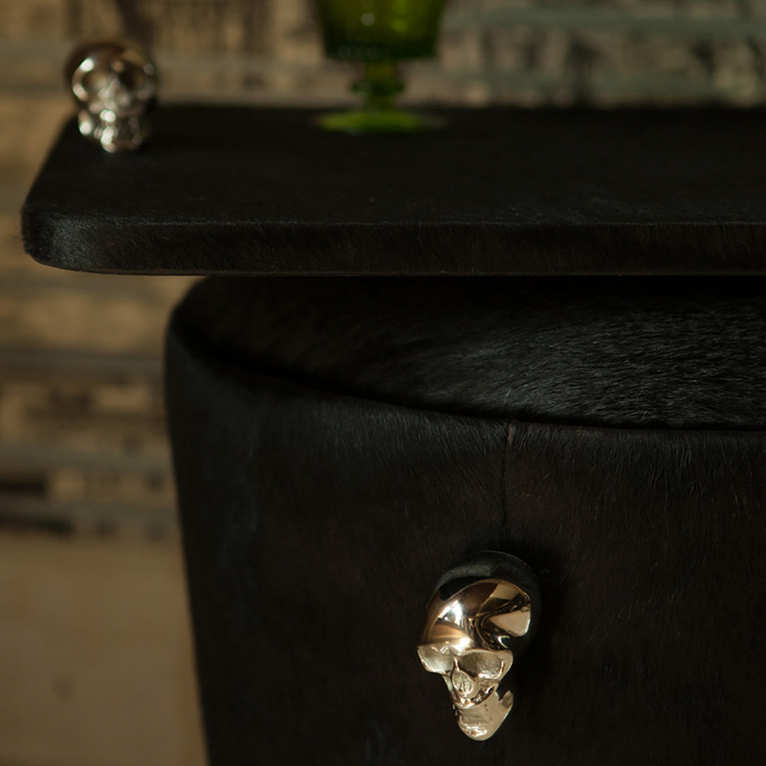 Skull Hairon Pouf | Furniture