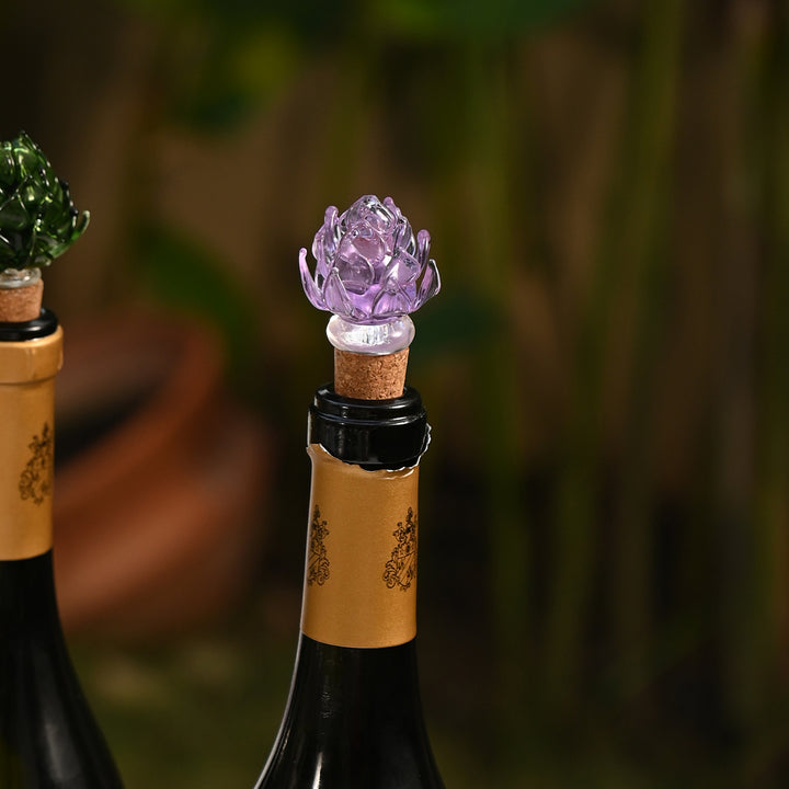 Artichoke Wine Stopper (Purple)