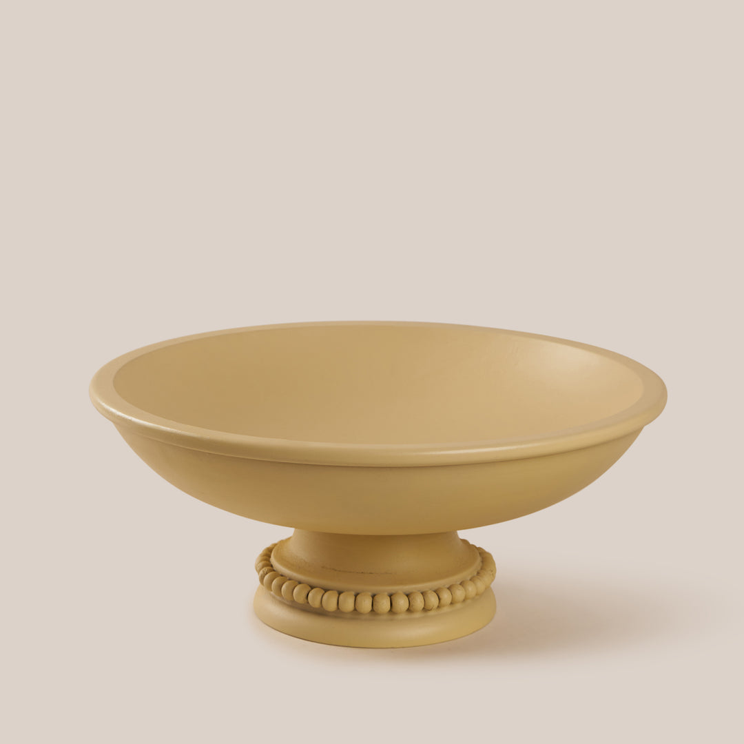Perola Pedestal Bowl- Beige