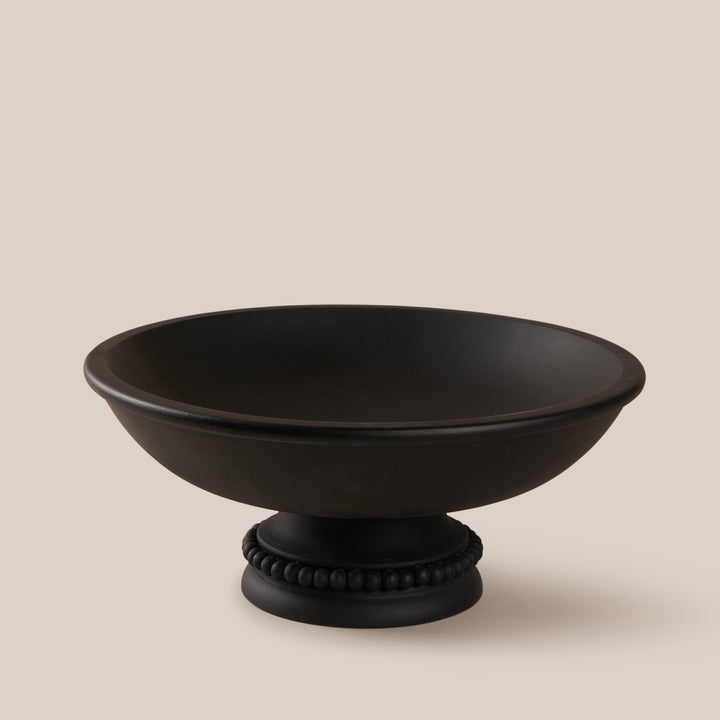 Perola Pedestal Bowl- Black