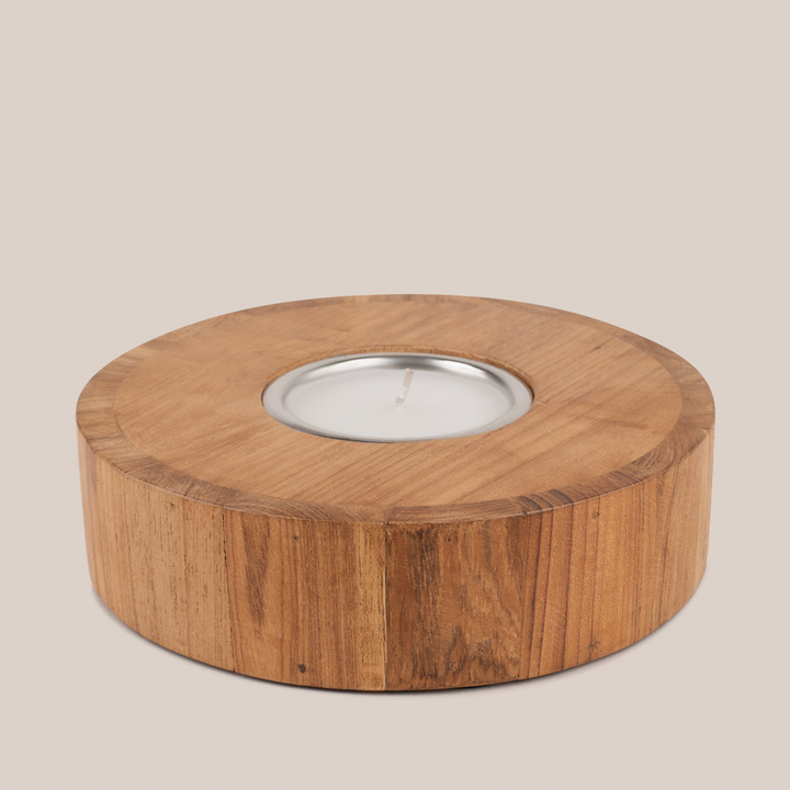 Teak Wood - Slice Candle | Soywax Candles