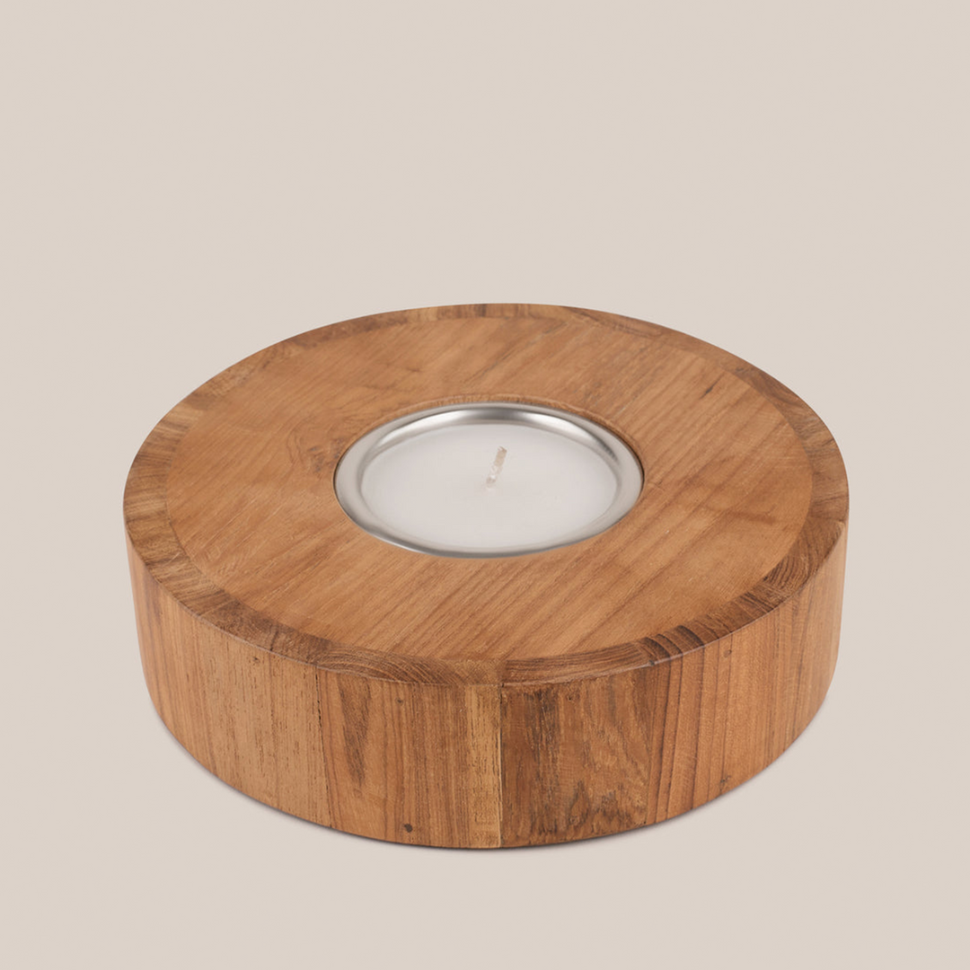 Teak Wood - Slice Candle | Soywax Candles